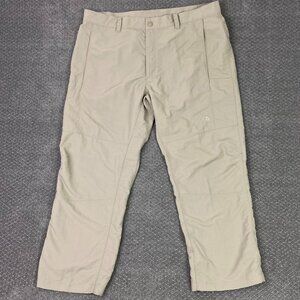 The North Face Hiking Pants Men's Size 40 x 28 Khaki Nylon Outdoors Gorpcore